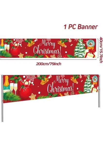 20 Resim Olarak Noel Açık Banner Bayrak Merry Christmas Dekorasyon 2023 Noel Süsleri Hediyeler Navidad Noel Natal Mutlu Yıllar 2024 (Yurt Dışından)