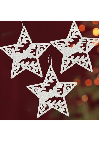 Stil 1 Noel Kolye Kar Tanesi Melek Kanat Elk Asılı Kolye Tatil Partisi Için Noel Ağacı Dekorasyon Yeni Yıl Malzemeleri (Yurt Dışından)