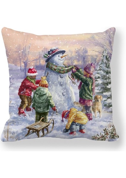 Bffc 20 45X45 cm Noel Yastık Örtüsü Merry Christmas Süslemeleri Ev Için Noel Baba Pamuk Keten Kapak Yastık Ev Dekor Yastık Kılıfı (Yurt Dışından) indirimleri