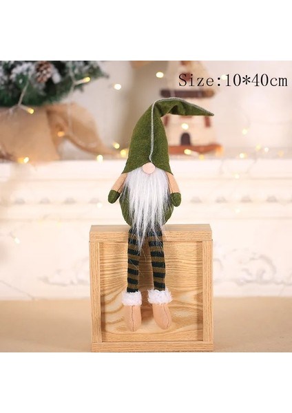 Yeşil Noel Kahve Gnome Bebek Kahve Barı Dekorasyon Çiftlik Evi Mutfak Için Peluş Bebek Noel Süslemeleri Ev Için Yeni Yıl 2023 (Yurt Dışından)