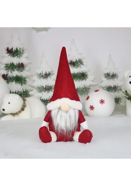 Kırmızı Christams Kahve Gnome Bebek Kahve Barı Dekorasyon Çiftlik Evi Mutfak Için Peluş Bebek Noel Süslemeleri Ev Için Yeni Yıl 2023 (Yurt Dışından)