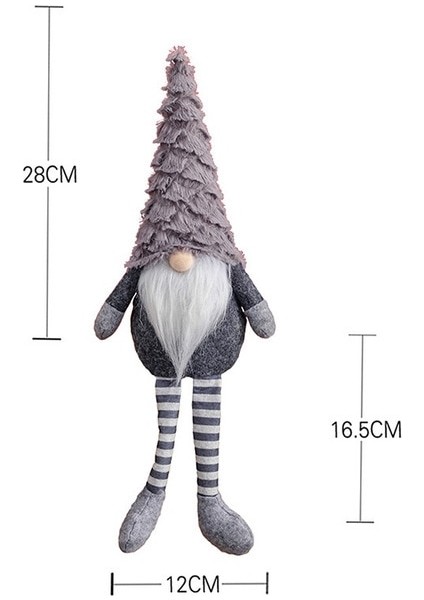 Stil 4 Gnome Noel Yüzü Olmayan Bebek Merry Christmas Süslemeleri Ev Noel Süsleme Noel Navidad Doğum Yeni Yıl 2023 (Yurt Dışından)