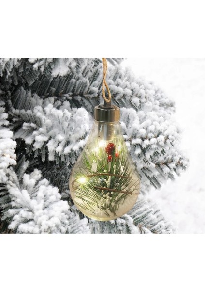 05 Noel Ağacı Dekor Peri Işıklar Şeffaf LED Işıklı Gece Lambası Topu Asılı Kolye Ev Yeni Yıl Noel Süslemeleri (Yurt Dışından) modelleri