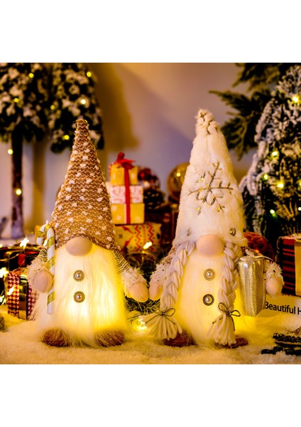 E Parlayan Gnome Noel Yüzü Olmayan Bebek 30 cm Ağaç Süslemeleri Gece Lambası Noel Hediyesi Navidad 2022 Yeni Yıl Novedades Ev Dekor (Yurt Dışından)