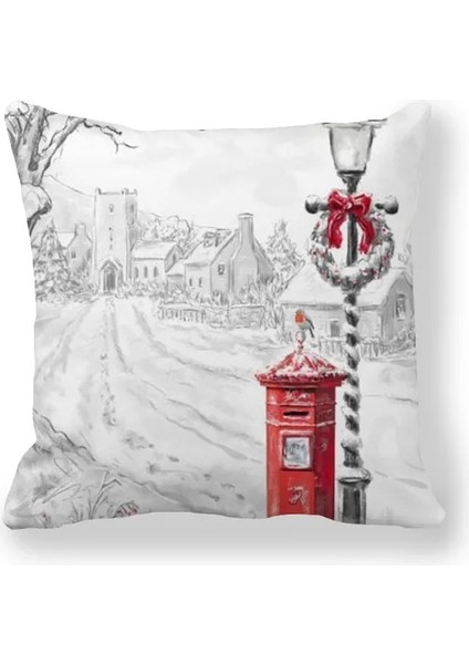 Bffc 3 45X45 cm Noel Yastık Örtüsü Merry Christmas Süslemeleri Ev Için Noel Baba Pamuk Keten Kapak Yastık Ev Dekor Yastık Kılıfı (Yurt Dışından)