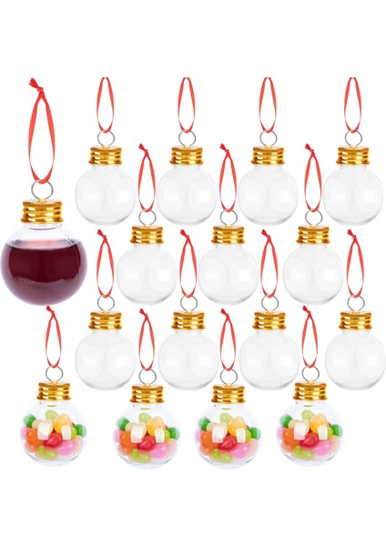 D 16 Adet 16 Pc 50 ml Ampul Noel Dekorasyon Topu Su Şişesi Içki Dolu Noel Ağacı Süsler Suyu Ampuller Su Şişesi Parti Dekor (Yurt Dışından) fiyatları
