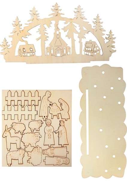 1 Adet Ahşap El Sanatları 1 Takım Noel Dıy Masa Ahşap Süs Kardan Adam Kilise 2023 Yeni Yıl Noel Süslemeleri Ev Için Navidad Noel Noel Malzemeleri (Yurt Dışından)