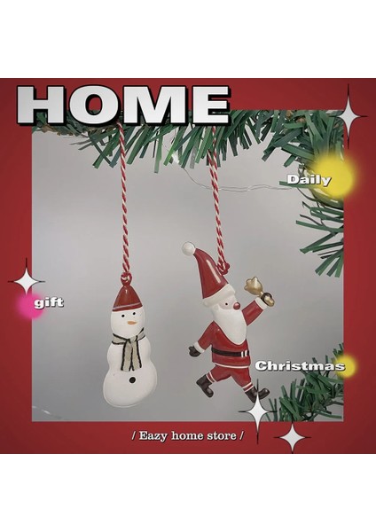 C-2 Adet Noel Partisi Iskandinav Noel Dekorasyon Metal Kolye Noel Ağacı Odası Parti Tatil Dekorasyon Süsler (Yurt Dışından) fırsatları
