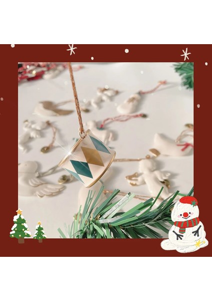 C-2 Adet Noel Partisi Iskandinav Noel Dekorasyon Metal Kolye Noel Ağacı Odası Parti Tatil Dekorasyon Süsler (Yurt Dışından) indirimleri