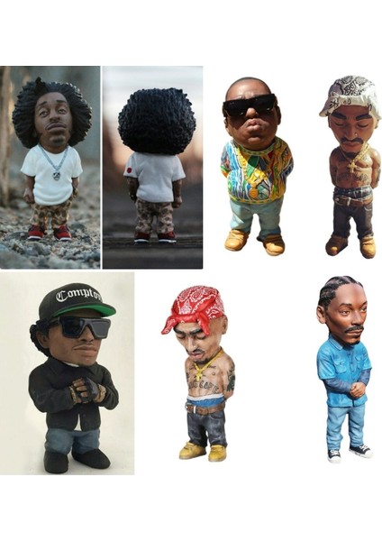 07 Tupac Rapçi Bebek Figürü Hip Hop Yıldızı Adam Snoop Dogg Heykelcik Oyuncak Serin Şeyler Rakamlar Koleksiyon Modeli Yaratıcı Heykel Hediye Dekor (Yurt Dışından) fiyatları