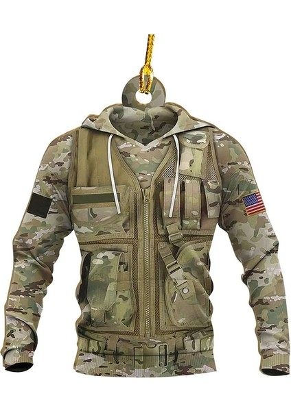 G08 Noel Ağacı Süsleri Itfaiyeci Üniforma Kask Ahşap Süs Polis Asker Itfaiyeci Ceket Hediye Hatıra Ev Araba Kolye (Yurt Dışından) fırsatları