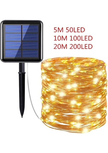 2 Adet Mavi 12 M 100 LED Güneş Dize Peri Işıkları 100/200 LED Su Geçirmez Açık Çelenk Güneş Enerjisi Lambası Yeni Yıl/düğün/noel Bahçe Dekor Için (Yurt Dışından)