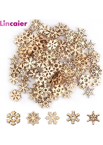 50 Adet SD002-04 50 Adet Ahşap Noel Kar Taneleri Dıy Noel Süslemeleri Ev Mini Ağaç Süsleri Noel Hediyesi Mutlu Yeni Yıl 2023 Dekor (Yurt Dışından) modelleri