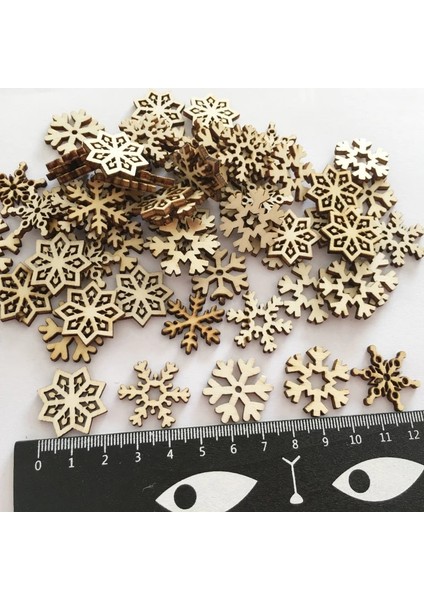50 Adet SD002-04 50 Adet Ahşap Noel Kar Taneleri Dıy Noel Süslemeleri Ev Mini Ağaç Süsleri Noel Hediyesi Mutlu Yeni Yıl 2023 Dekor (Yurt Dışından) fırsatları
