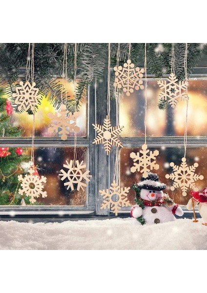 50 Adet SD002-04 50 Adet Ahşap Noel Kar Taneleri Dıy Noel Süslemeleri Ev Mini Ağaç Süsleri Noel Hediyesi Mutlu Yeni Yıl 2023 Dekor (Yurt Dışından) indirimleri