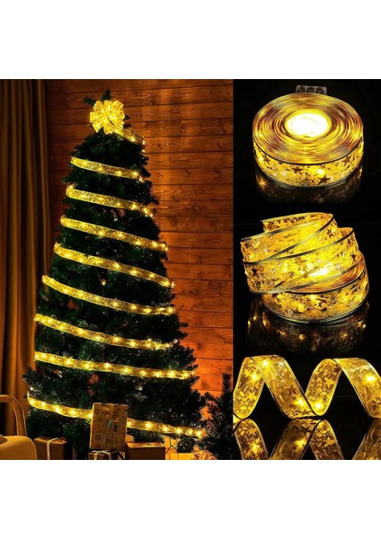 Gümüş-Beyaz 2m 1-10M Noel Şerit LED Işıkları ile Su Geçirmez Noel Ağacı Süslemeleri Için 2023 Yeni Yıl Duvar Pencere Ev Dekorasyonu (Yurt Dışından)