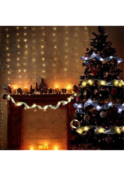 Gümüş-Beyaz 2m 1-10M Noel Şerit LED Işıkları ile Su Geçirmez Noel Ağacı Süslemeleri Için 2023 Yeni Yıl Duvar Pencere Ev Dekorasyonu (Yurt Dışından) modelleri