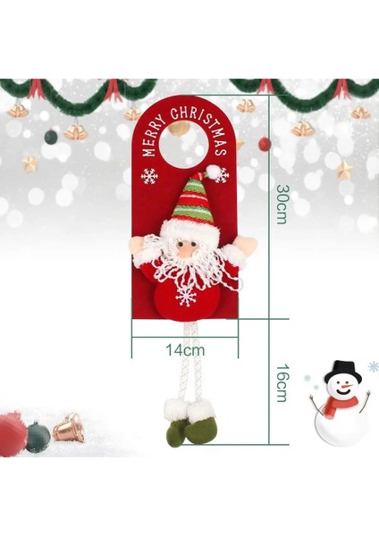 F 1 Adet Noel Süslemeleri Ev Için Noel Kapı Asılı Kolye Noel Baba Kapı Askısı Noel Ev Için Yeni Yıl 2023 Dekorasyon (Yurt Dışından)