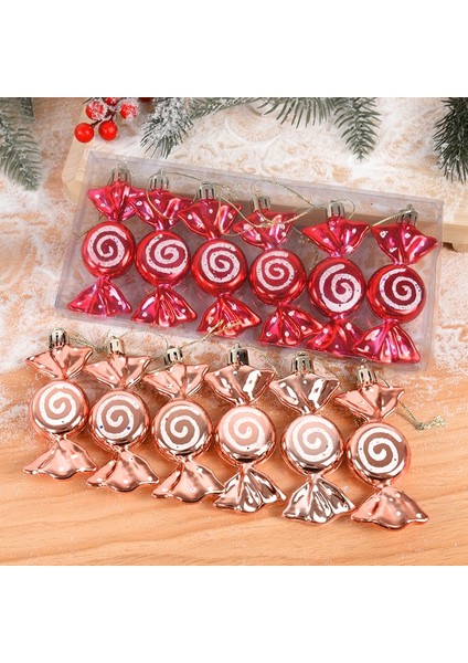 Mix Renk 6 Adet / Kutu Noel Şeker Kolye Noel Ağacı Askı Süsleri Noel Süslemeleri Ev 2022 Navidad Noel Yeni Yıl Çocuklar Hediye (Yurt Dışından) fiyatları