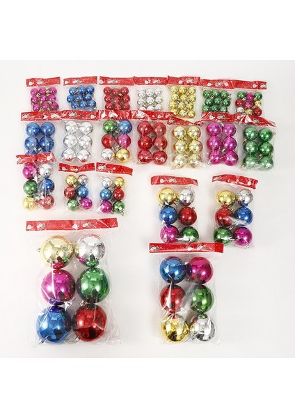 Kırmızı 3 cm 12 Adet 6/12 Adet 3/4/5/6/7 cm Noel Dekorasyon Işık Topu Yılbaşı Ağacı Dekorasyon Kolye Renkli Top Kolye Süsler Yeni Yıl (Yurt Dışından)