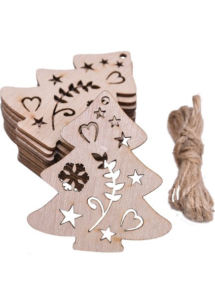 01 10 Parça Noel Baba Elk Kar Tanesi Ahşap Dilimler El Yapımı Diy Grafiti Noel Hediyesi Ahşap Süs Süslemeleri Noel Için (Yurt Dışından)