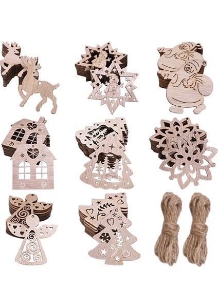 03 10 Parça Noel Baba Elk Kar Tanesi Ahşap Dilimler El Yapımı Diy Grafiti Noel Hediyesi Ahşap Süs Süslemeleri Noel Için (Yurt Dışından) fiyatları