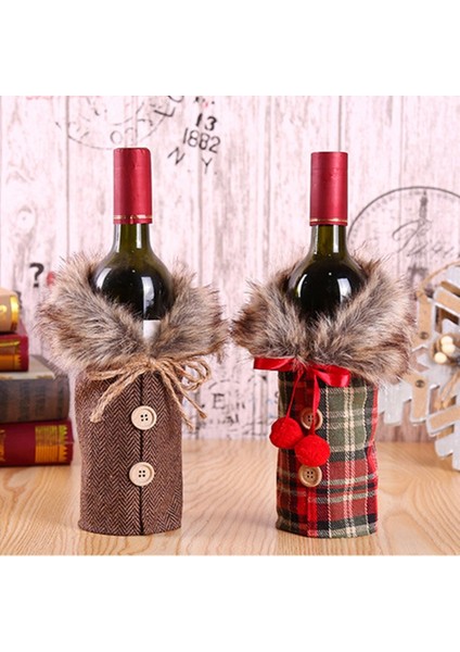 Noel Baba 2 Fengrise Ev Için Noel Süslemeleri Noel Baba Şarap Şişesi Kapağı Kardan Adam Çorap Hediye Sahipleri Noel Navidad Dekor Yeni Yıl (Yurt Dışından)