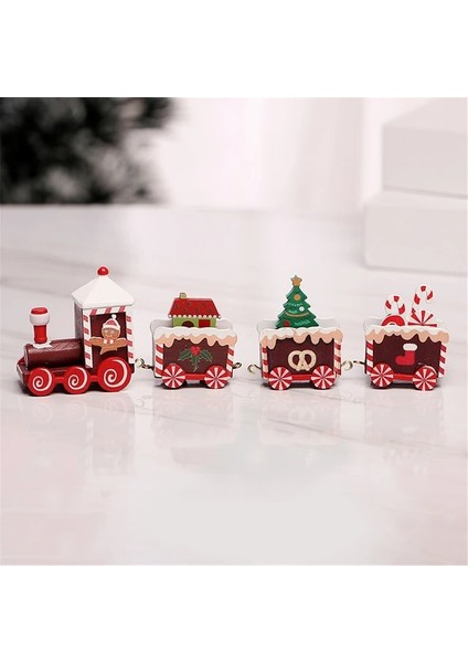 Y01220 Çocuklar Ahşap Noel Tren 2023 Noel Süslemeleri Ev Için Noel Navidad Noel Hediyeleri Noel Süs Yeni Yıl 2023 (Yurt Dışından)