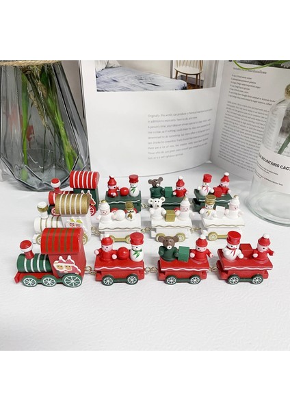 Y01220 Çocuklar Ahşap Noel Tren 2023 Noel Süslemeleri Ev Için Noel Navidad Noel Hediyeleri Noel Süs Yeni Yıl 2023 (Yurt Dışından)
