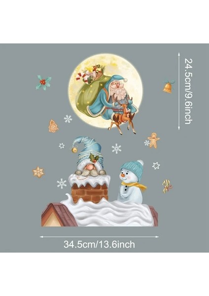 11 Noel Pencere Etiket Ev Için Merry Christmas Süslemeleri 2023 Noel Süs Noel Navidad Doğum Hediyeleri Yeni Yıl 2024 (Yurt Dışından) fiyatları