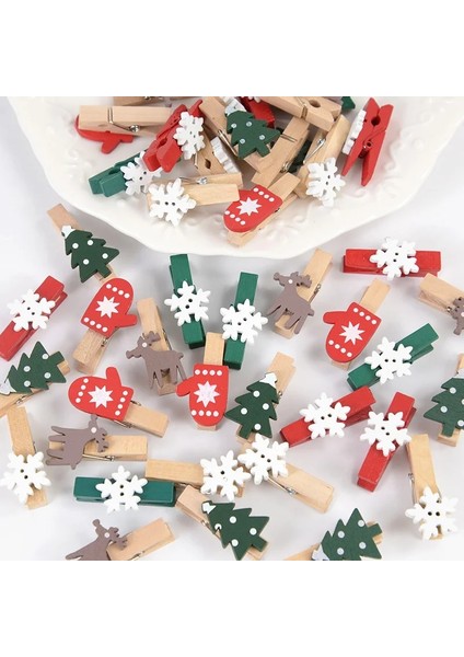 20 Adet Noel Ahşap Klipler Yeni Yıl Partisi Fotoğraf Duvar Klip Dıy Noel Süsler Dekorasyon Ev Için Noel Ağacı Kar Tanesi Mandal (Yurt Dışından) fırsatları
