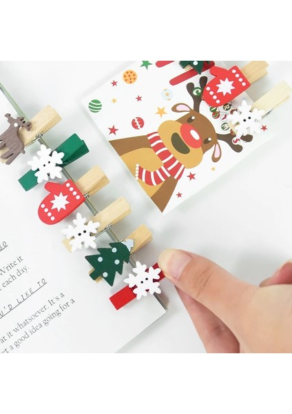 20 Adet Noel Ahşap Klipler Yeni Yıl Partisi Fotoğraf Duvar Klip Dıy Noel Süsler Dekorasyon Ev Için Noel Ağacı Kar Tanesi Mandal (Yurt Dışından) indirimleri