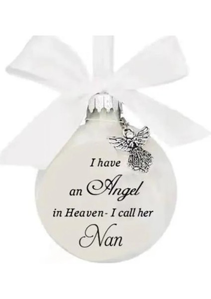 26-Nan Noel Melek Topları "cennette Bir Meleğim Var" Noel Ağacı Süslemeleri Navidad Noel Ev Dekor 2023 Yeni Yıl Süsleri (Yurt Dışından)