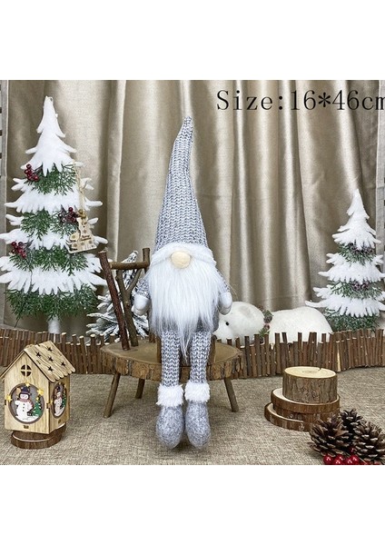 Yt Gri Noel Kahve Gnome Bebek Kahve Barı Dekorasyon Çiftlik Evi Mutfak Için Peluş Bebek Noel Süslemeleri Ev Için Yeni Yıl 2023 (Yurt Dışından)