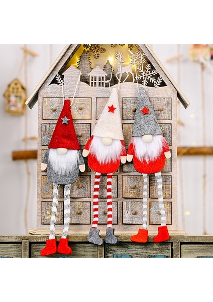Pembe 3 Adet Noel Mini Bebek Noel Dekorasyonları Ev Için 2022 Noel Ağacı Kolye Gnome Bebek Noel Çocuklar Hediyeler Yeni Yıl 2023 Navidad (Yurt Dışından)