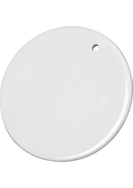 Kalp 10 Adet Süblimasyon 3 Inç Seramik Yuvarlak Kolye Noel Ağacı Süsler Tatil Dekor Halat ile Boş Dıy Isı Basın Baskı (Yurt Dışından)