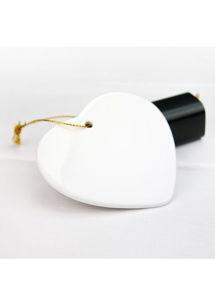 Kalp 10 Adet Süblimasyon 3 Inç Seramik Yuvarlak Kolye Noel Ağacı Süsler Tatil Dekor Halat ile Boş Dıy Isı Basın Baskı (Yurt Dışından) fiyatları