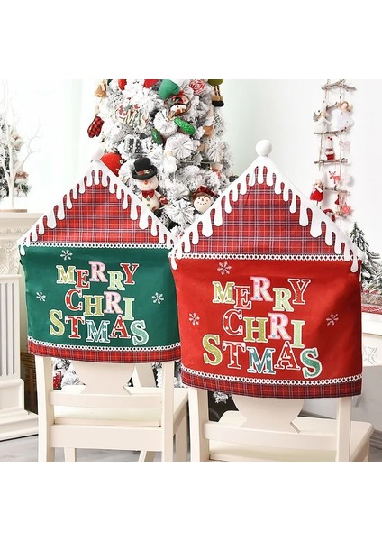 21-Siyah Kafes Yeni Yıl 2024 Noel Baba Şapkası Sandalye Kapak 2023 Ev Masa Için Noel Süslemeleri Noel Süsleri Navidad Noel Noel Hediyeleri (Yurt Dışından) indirimleri