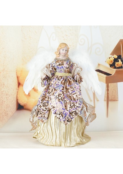 St1-10 Yükseklik 40 cm Noel Melek Bebek Ev Dekor Yeni Yıl Noel Noel Ağacı Süsler Melek Navidad Dekorasyon Çocuklar Yeni Yıl Hediyesi Natale (Yurt Dışından) indirimleri
