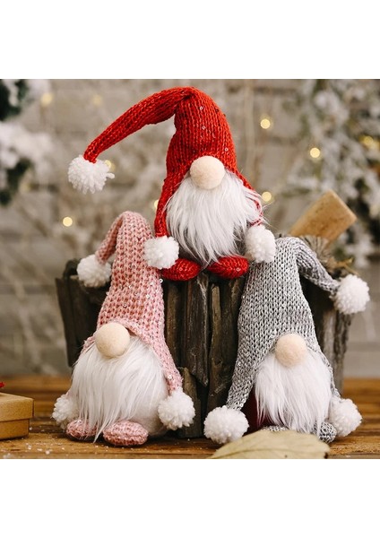 K-Utangaç Adam Kırmızı Gnome Noel Yüzü Olmayan Bebek Ev Için Merry Christmas Süslemeleri Noel Süsleri Noel Hediyeleri Navidad Mutlu Yıllar 2023 (Yurt Dışından)