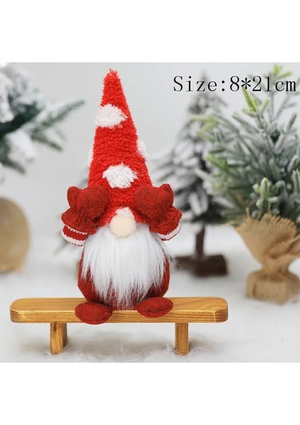 K-Utangaç Adam Kırmızı Gnome Noel Yüzü Olmayan Bebek Ev Için Merry Christmas Süslemeleri Noel Süsleri Noel Hediyeleri Navidad Mutlu Yıllar 2023 (Yurt Dışından)