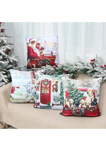 23 45 cm Noel Yastık Kılıfı Noel Süslemeleri Ev Için Yeni Yıl Noel Ev Dekorasyonu Noel Hediyesi Natale Navidad 2022 (Yurt Dışından)