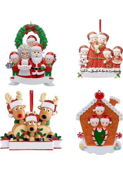 Stil 1 2022 Noel Süsleri Kişiselleştirilmiş Dıy Yılbaşı Ağacı Süsleri Aile Noel Süslemeleri Navidad Yeni Yıl Noel Hediyesi 2023 (Yurt Dışından)