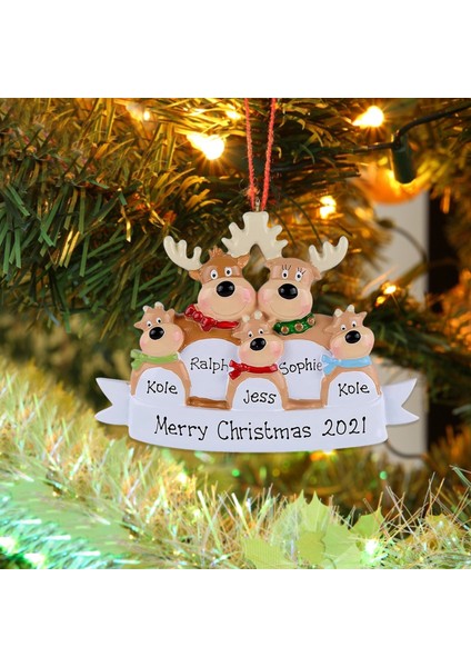 Stil 1 2022 Noel Süsleri Kişiselleştirilmiş Dıy Yılbaşı Ağacı Süsleri Aile Noel Süslemeleri Navidad Yeni Yıl Noel Hediyesi 2023 (Yurt Dışından)