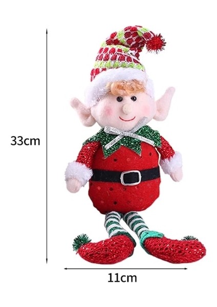 23 Noel Perde Toka Tieback Santa Kardan Adam El Perde Tiebacks Tutma Raptiye Toka Kelepçe Pencere Dekorasyonu Süsler (Yurt Dışından)