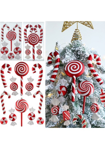 6 Adet Şeker 6 Mix Sevimli Noel Şekerleri Lolipop Noel Ağacı Topları Süs Asılı Noel Ev Dekorasyonu 2023 Navidad Doğum Noel Dekor (Yurt Dışından) fiyatları