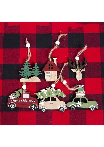 Pembe 2023 Navidad Noel Ağacı Araba Dekor Ahşap Asılı Kolye Elk Noel Süslemeleri Ev Için Yeni Yıl Noel Doğum Günü Hediyesi (Yurt Dışından) fiyatları