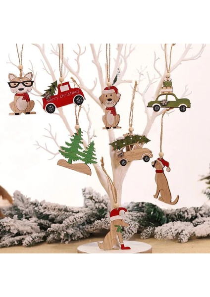 Pembe 2023 Navidad Noel Ağacı Araba Dekor Ahşap Asılı Kolye Elk Noel Süslemeleri Ev Için Yeni Yıl Noel Doğum Günü Hediyesi (Yurt Dışından) indirimleri