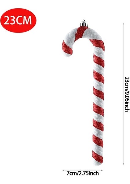 Resim Olarak 1 Adet Noel Asılı Şeker Topları Kırmızı Beyaz Şeker Kamışı Kolye Ev Partisi Noel Ağacı Süslemeleri Noel Navidad Yeni Yıl 2023 (Yurt Dışından)