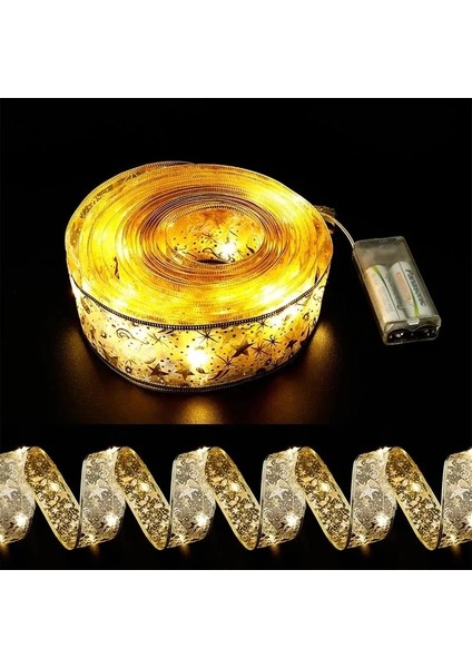 Rolored-Multic 10M 50 LED 5m Çift Katmanlı Peri Işıklar Dizeleri Noel Şerit Yaylar LED Noel Ağacı Süsleri ile Yeni Yıl Navidad Ev Dekor (Yurt Dışından)